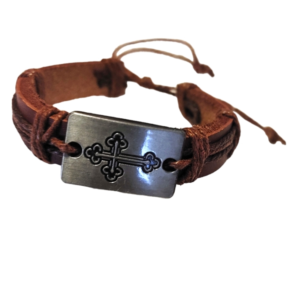 Men's Cross Bracelet Size OS